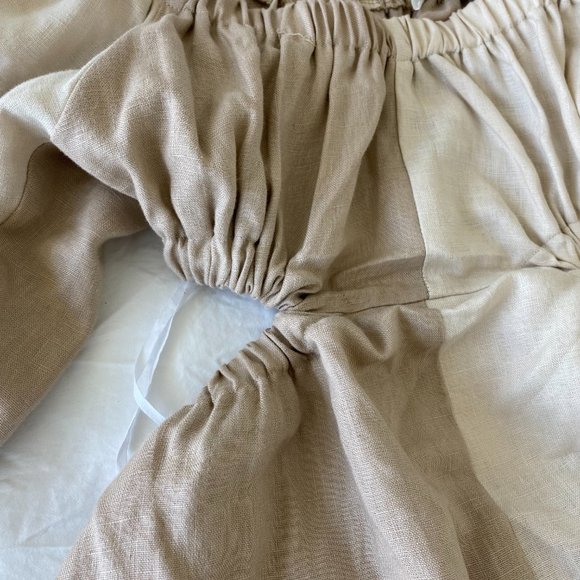 (BRAND NEW) DESSERT SAND SUMMER DRESS - 100% LINEN + REVERSIBLE (XS) - Picture 3 of 8